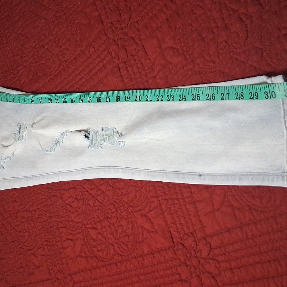 AKIRA Light Blue Flex-Fit Skinny Jeans High-Rise Stretch - Picture 6 of 13